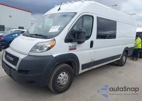 2022 Ram Promaster 3500 Cargo Van High Roof 159 Wb Ext from USA, damaged, VIN 3C6MRVJG3NE120607